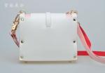 Bow hit the color stitching Korean pu shoulder bag with a clasp women's shoulder