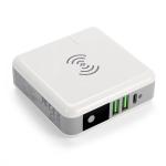 2 USB Port ABS PC 6700mAh Wireless Charger Power Bank