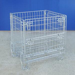 Wholesale Foldable Industrial Wire Container Power Coated Rust Resistant from china suppliers