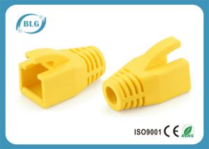 Wholesale Yellow Cable Strain Relief Boot / Blue RJ45 Modular Plug CE Certificate from china suppliers