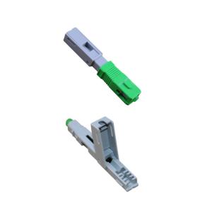 Wholesale Alligator clip, front bar wedge, SM, 52mm, for drop cable, vertical input, SC/APC Fiber Optic Fast Connector from china suppliers