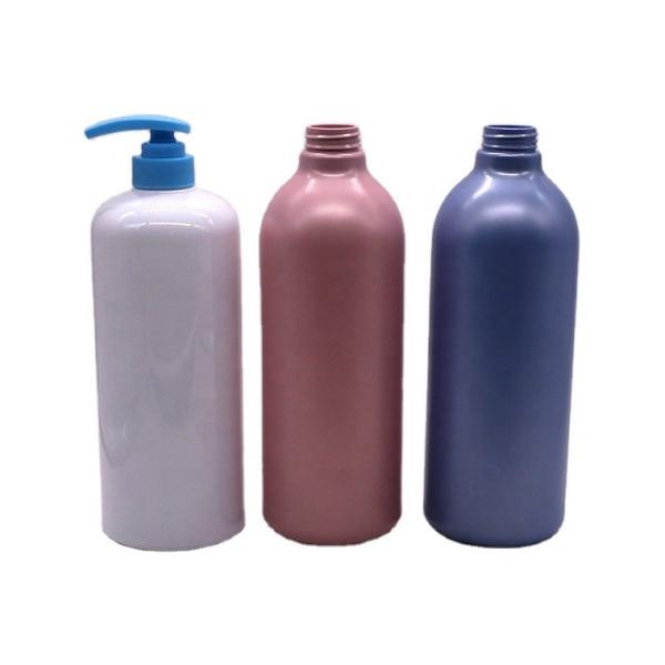 Cap Type Pump 1000mL Capacity Round Bottles for Customized Color Lotion Body