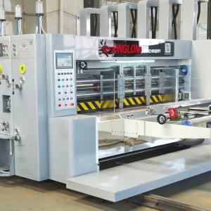 Wholesale Automatic box making 4 Color Printing Slotting Die-cutting Machine With Stacker from china suppliers