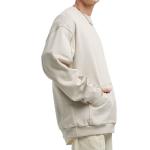 Round Neck Mens Embroidered Sweatshirt Thermal Lining And Soft Fleece Fabric