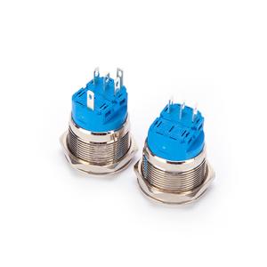 Wholesale 22mm Metal Push Button Switch Waterproof Self Reset 5 Pin Terminal from china suppliers