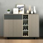 Plywood Slim Wooden Shoe Cabinet Rack Storage Modern Home Furniture 3 Tier