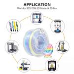 iBOSS PLA+ High Quality 3D Printer Filament Silk Macaroon Rainbow 1.75mm