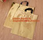 PLA COMPOSTABLE Biodegradable Plastic Trifold Handle Bag For Shopping Market,