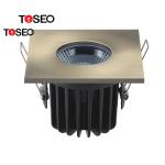 Golden Dimmable Ceiling Recessed LED Downlight , Recessed Square IP65 Fire Rated