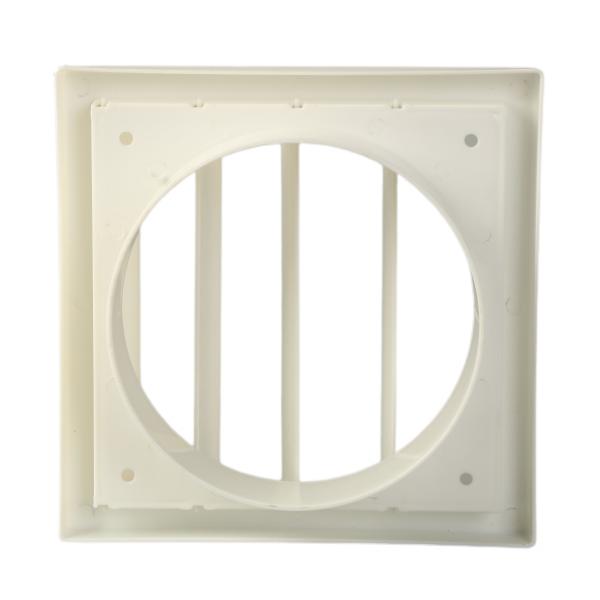 Mechanical Life 3 Years White Bathroom Fixed Louvre Grille in 100mm 125mm 150mm