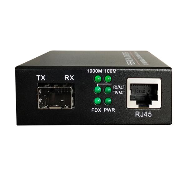 SFP Media Converters, 1xRJ45, 1xSFP Slot, Fiber types, 100 or 1000M Speed and