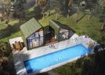 Modern Design Prefab Light Steel Garden Studio For Holiday Steel Home Kits