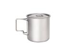420ml Pure Titanium Cookware Ultralight Titanium Camping Pot Cup 90g Weight