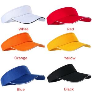 Wholesale Adjustable Sunbonnet Sun Visor Cap With Colored Jacquard Elastic Tape from china suppliers