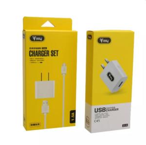 Wholesale Custom Hanging Charger Data Cable Packaging Box For Headset Phone Accessories from china suppliers