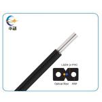 Strong Tensile Resistance GJXFH FTTH Drop Cable OEM Indoor 1 Core Black FRP Lszh