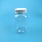 320ml Medicine Plastic Food Jars Square Honey PET Bottle With Tamper Evident Cap