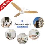 1stshine 52 Inches LED Ceiling Fan with Light and Remote Control Home Office