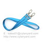 Rivet polyester lanyard with double end clasp clip, two ended hook lanyards