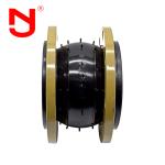 Galvanized Steel End Fittings Single Sphere Rubber Expansion Joint 150 PSI