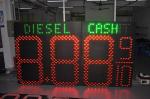 60inch LED Gas Sign Petrol Station Display Board Pixel Pitch Epistar LED Chip