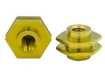 Furniture Heavy Hex Nuts Knurled Rivet Nut Carbon Steel Zinc Plate Surface