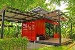 Steel Structure 40 HQ Prefab Shipping Container Homes With OEM Expansion Window