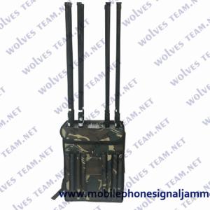 Wholesale Military VIP Protection Security Backpack Jammer 90W High Power GPS WIFI5.8G Drone Signal Jammer from china suppliers