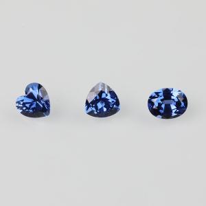 Wholesale Al2O3 Ocean Blue Sapphire Emerald Stones , Blue Stone Abrasion Resistance from china suppliers