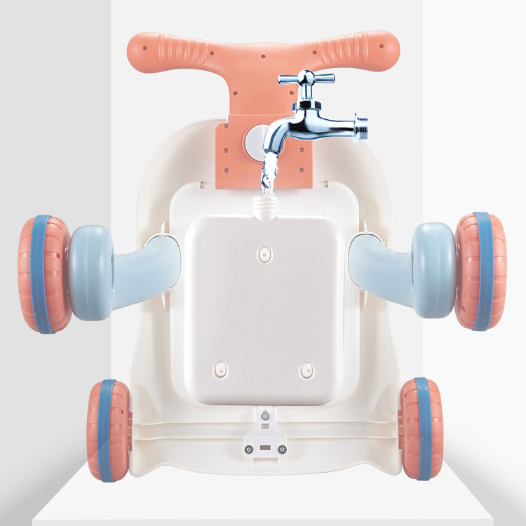 12 Inch Baby Walker Activity Center for Toddler Learning to Walk Sit Stand Early Push Toys Infant Boys Girls Pull Wheels Musical Walking