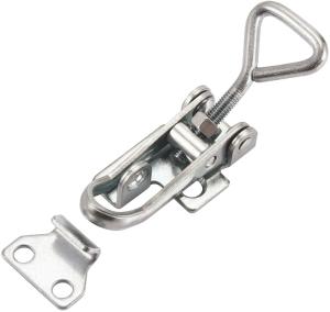 China 4006 Spring Toggle Clamp Latch Hasp Mild Stainless Steel For Tool Box Door Window on sale