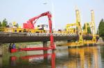 FAW 8*4 Euro 5 Bucket Type Bridge Inspection Trucks Easy Access To Any Position