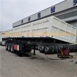 Light Chassis 40 CBM Tri Axle Side Tipper Trailer 40 Tons Dump Semi Trailer