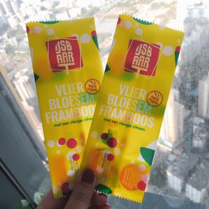 Wholesale OEM matte finished food grade ice cream popsicle packaging bag with tear notch from china suppliers