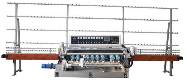 Max.Bevel Width 50mm Glass Edging Machine Straight Line Beveled Glass Mirrors