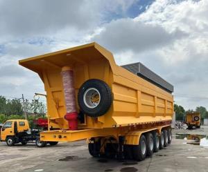Wholesale Heavy Duty Rear Dump Semi Trailer with Fuwa/BPW Axle and Heavy Mechanical Suspension from china suppliers