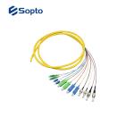 PVC Outer Jacket Single Mode Fiber Pigtails SC/APC G.652D 0.9mm 1M