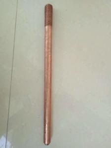 China Steel Copper Plated Ground Rod 3/4 3/8 High Carbon Strong Strength on sale