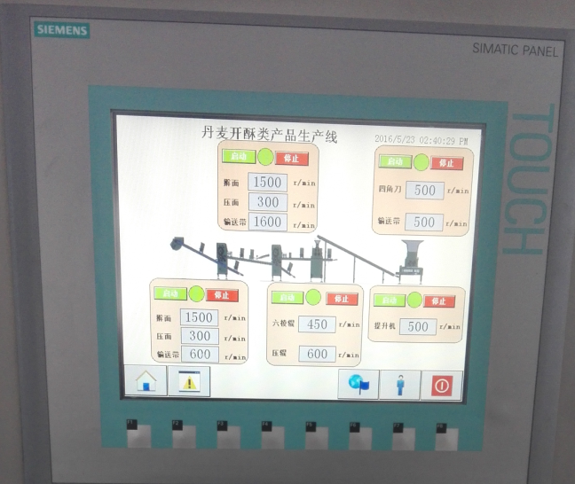 Easy Operate Bread Production Line High Automation With Siemens PLC Control System