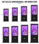 Floor Standing Vertical Mobile Capacitive Infrared Touch Screen Advertise