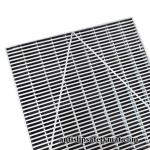 Metal Grate Commercial Entrance Mats Slip Resistant Stainless Steel 304