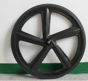 Wholesale 2014 new Design light 700c 5-spokes carbon clincher wheel with 66mm for road &amp;track bike from china suppliers