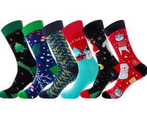 China Customized Logo Kids Christmas Socks Or Stocking Funny Christmas Socks For Female on sale