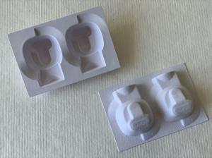 China Thermoformed Biodegradable Pulp Tray Smooth Rigid Recyclable Moulded Pulp Products on sale