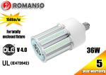 360 Degree Ul Dlc Led Corn Bulb For Retrofit HID Post Top Lamp 36w 45w , Long