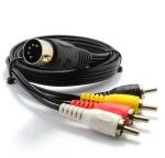 Digital Video Audio Cable Cord Component Adapter RCA Plug Sound Bar 5 Pin Mini