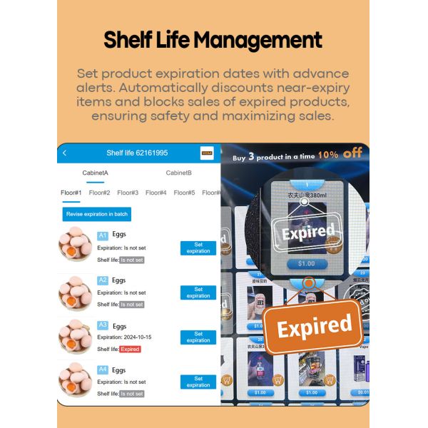 Locker Vending Machine Providing Direct to Consumer Egg Sales with Cooling System and Support for Various Payment Methods