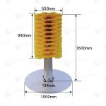Zhenda Hot Selling Intelligent Rotary Double Heads Cow Body Brush