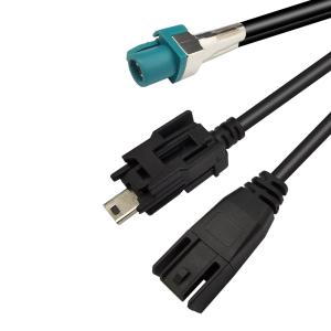 Wholesale Mini B Plug USB HSD Cable Assembly Data Transfer Extension For Car Audio from china suppliers