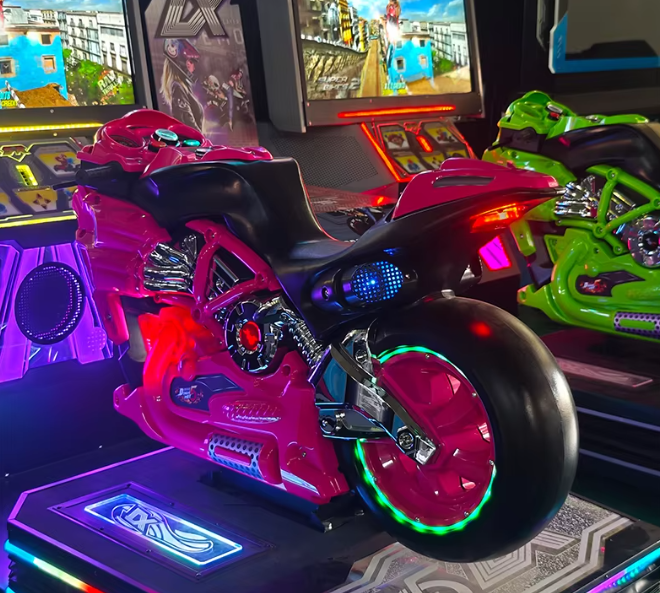 Factory Supplier Luxury Motorcycle Competition Race 2 Player Dynamic Game Machine